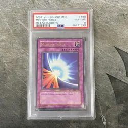 Vintage 2002 Yugioh MRD-138 Mirror Force Metal Raiders PSA 8 Graded - Image 1