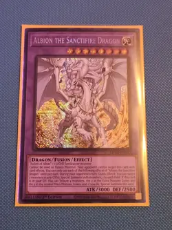 Albion The Sanctifire Dragon MP24-EN082 Prismatic Secret Rare NM 1st Ed YuGiOh - Image 1