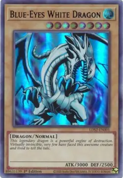 Yugioh! Blue-Eyes White Dragon (Blue) - LDS2-EN001 - Ultra Rare - 1st Edition Ne - Image 1