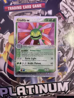 Pokemon TCG Cradily EX 90/95 Team Magma vs Team Aqua Holo Card LP/NM - Image 1