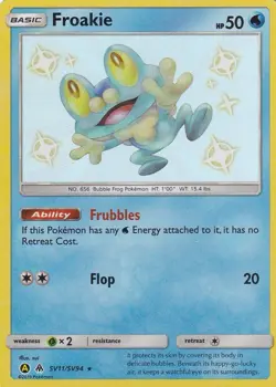 Froakie SV11/SV94 Shiny Vault Holo - Hidden Fates Pokemon Card - Near Mint - Image 1