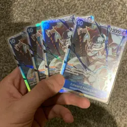 One Piece TCG OP13-042 Edward. Newgate SR X4 Playset Card Game CCG English - Image 1