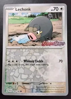 Lechonk - (Best Buy Exclusive) 156/198 Pokemon Card - Image 1