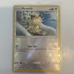 Meowth 101/147 - Sun Moon - Burning Shadows - Reverse Holo - Pokemon Card - EXC - Image 1
