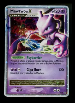 Mewtwo LV.X DP28 Black Star Promo 2008 Holo Rare Pokemon Card TCG - Image 1