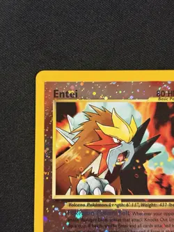 Entei 34/53 (W/2 Swirls) WOTC Promo Reverse Holo Pokemon Card - Image 2
