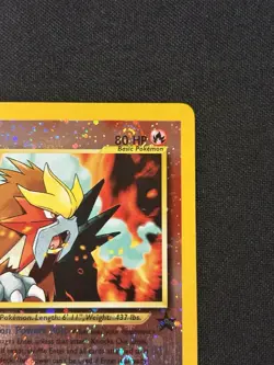 Entei 34/53 (W/2 Swirls) WOTC Promo Reverse Holo Pokemon Card - Image 3