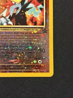 Entei 34/53 (W/2 Swirls) WOTC Promo Reverse Holo Pokemon Card - Image 4