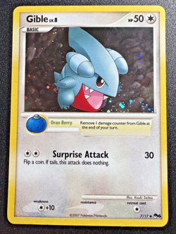 Gible 7/17 POP Series 6 Promo Pokemon Card Cosmos Holo Foil Rare MP - Image 1