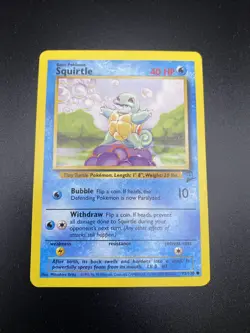 Squirtle 93/130 base set 2 pokemon card - Image 1