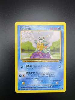 Squirtle 93/130 base set 2 pokemon card - Image 3