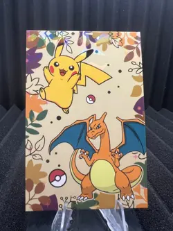 Pikachu & Charizard - Cracked Ice Holo - Electric Pikachu Card Database- Pokemon - Image 1
