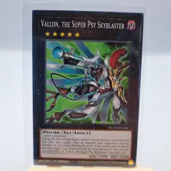 Yugioh TCG Trading Card Single Vallon, The Super Psy Skyblaster #048 Psychic - Image 1