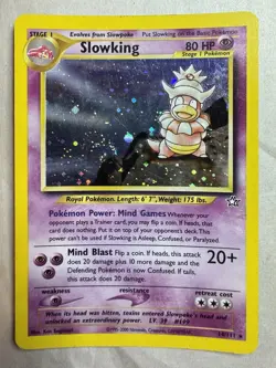 Pokemon TCG Slowking Neo Genesis Holo Rare Card 14/111 - Image 1