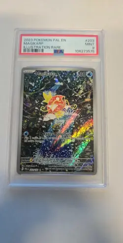 Pokemon TCG Magikarp Scarlet & Violet Paldea Evolved Holo Card 203/193 PSA 9 - Image 1