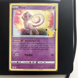 Mew Celebrations Holo Rare Card 011/025 Near Mint NM Condition - Image 1