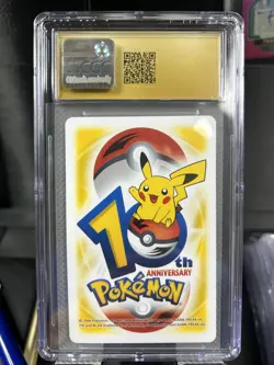 Aerodactyl Pokemon Center 10th Anniversary Yellow Deck Playing Card - CGC 10 - Image 3