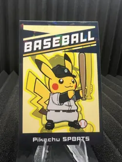 Pikachu Baseball - Cracked Ice Holo - Electric Pikachu Card Database - Pokemon - Image 1