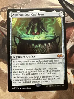 MTG Magic the Gathering Agatha's Soul Cauldron (242/475) Wilds of Eldraine LP - Image 1