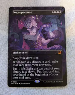 Necropotence (Anime Borderless) Wilds of Eldraine: Enchanting Tales Regular - Image 1