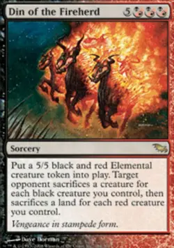 1x Din of the Fireherd Moderate Play MTG Magic - Kid Icarus - - Image 1