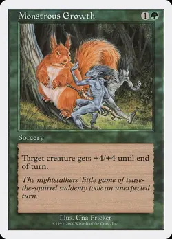 1x Monstrous Growth HP Eng MTG - Starter 2000 - Image 1