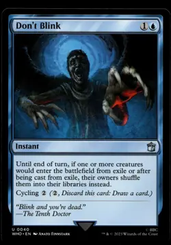 Don't Blink 40 MTG Dr Who Magic Gathering NM X1 - Image 1