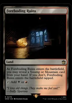 Foreboding Ruins 279 MTG Dr Who Magic Gathering NM X1 - Image 1