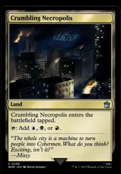 Crumbling Necropolis MTG Dr Who Magic Gathering NM X1 - Image 1