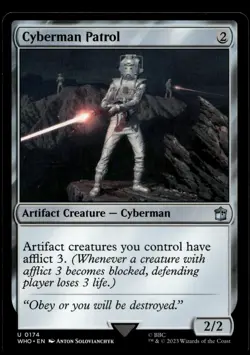 Cyberman Patrol 174 MTG Dr Who Magic Gathering NM X1 - Image 1