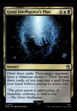Great Intelligence's Plan 133 MTG Dr Who Magic Gathering NM X1 - Image 1