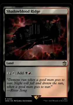 Shadowblood Ridge 303 MTG Dr Who Magic Gathering NM X1 - Image 1