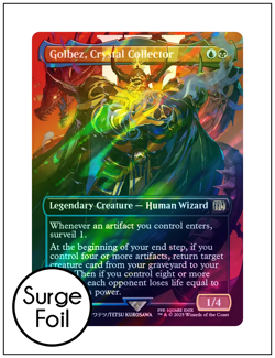 1x Golbez, Crystal Collector, Surge Foil Borderless Art, Final Fantasy, MTG NM - Image 1