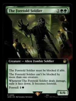 The Foretold Soldier (Extended Art) #395 MTG DR Who NM X1 - Image 1