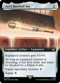 Ace's Baseball Bat (Extended Art) Foil #454 MTG DR Who NM X1 - Image 1