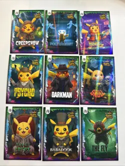 Pokemon Pikachu Cosplay FE Holiday Box Hits. Non Tcg Fan Art Cards. Lot (8) - Image 1