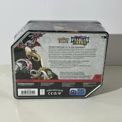 Pokemon TCG Scarlet and Violet Paldean Fates Tin Shiny Charizard ex Sealed - Image 2