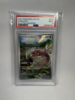 2023 POKEMON SVP EN-SV BLACK STAR PROMO #014 KORAIDON PSA 9 - Image 1