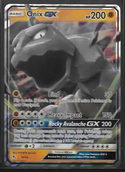 Onix GX 36/68 Ultra Rare Holo Pokemon 2019 Hidden Fates - NM - Image 1