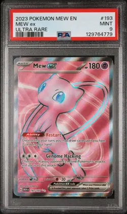 Mew ⭐ ex 193/165 Sv: Scarlet & Violet 151 Holo Pokemon PSA 9 JUST GRADED - Image 1