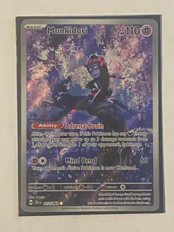 Pokemon TCG Munkidori Illustration SV Shrouded Fable Near Mint Condition - Image 1