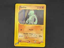 Pokemon TCG Machop Expedition Base Set 117/165 Regular Common - Image 1