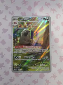 Pokemon 2023 Scarlet & Violet Mabosstiff 218/198 Illustration Rare NM - Image 1