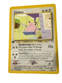 Pokemon TCG Clefairy Neo Genesis 30/111 Regular Unlimited Uncommon LP WOTC. - Image 1