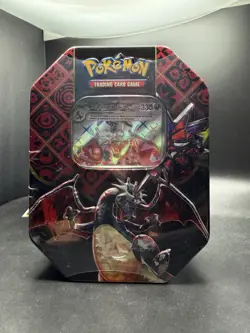 Pokemon TCG SV Paldean Fates Charizard EX International Tin New Sealed! - Image 1