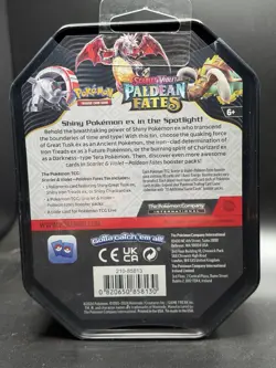 Pokemon TCG SV Paldean Fates Charizard EX International Tin New Sealed! - Image 3
