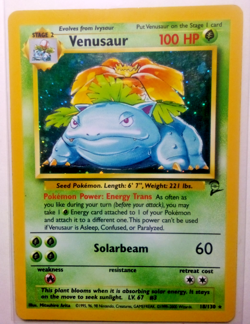 2000 Pokemon Base Set 2 Venusaur #18/130 Holo Rare - Image 1