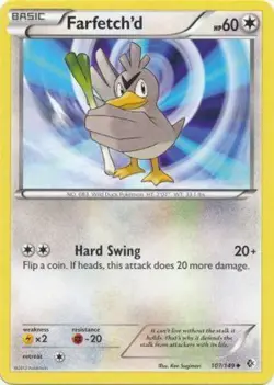 Pokemon - Farfetch'd - 107/149 - Uncommon - BW - Boundaries Crossed - NM - Image 1