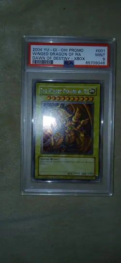 Yugioh Psa Graded 9 The Winged Dragon Of Ra Dod Secret Rare Promo Konami - Image 1