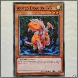 Armed Dragon LV3 - LED2-EN025 - Common 1st Edition Yugioh - Image 1